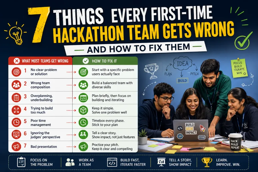 7 Things Every First-Time Hackathon Team Gets Wrong — And How to Fix Them
